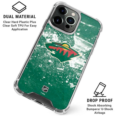 NHL Minnesota Wild Frozen iPhone 16 Pro Max Clear Case
